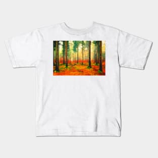 Light in the autumn woods Kids T-Shirt